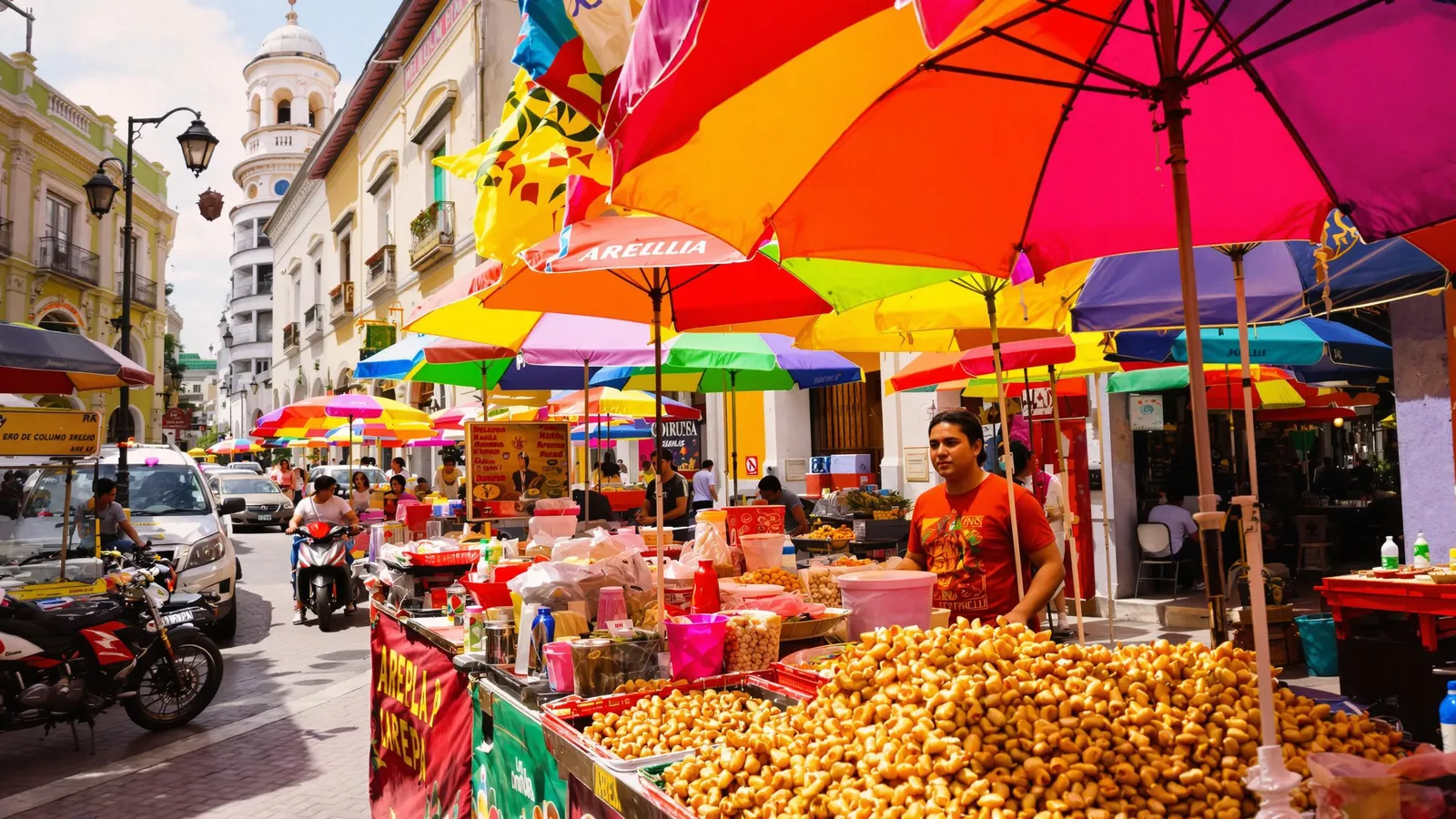 Un petit marché en plein milieu de la ville de medellin