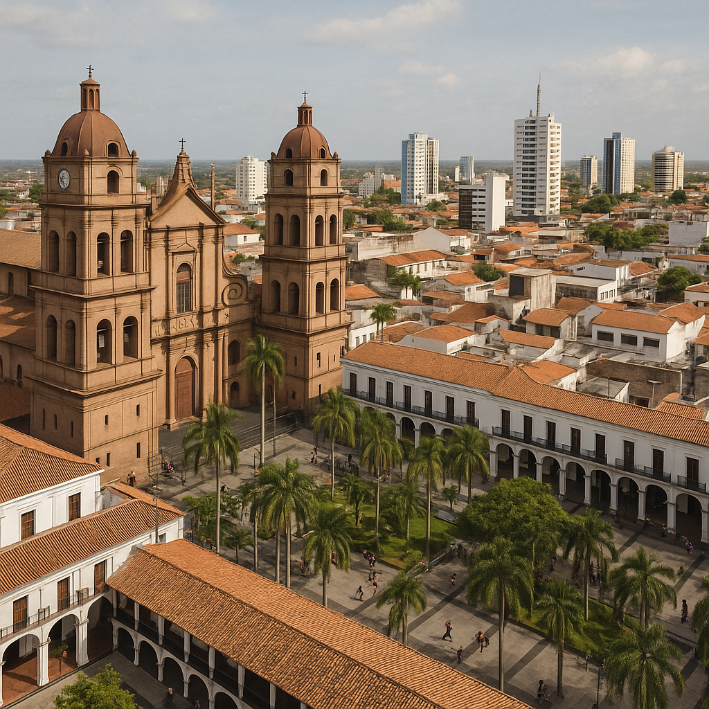 Illustration de la ville de santa Cruz de la sierra 