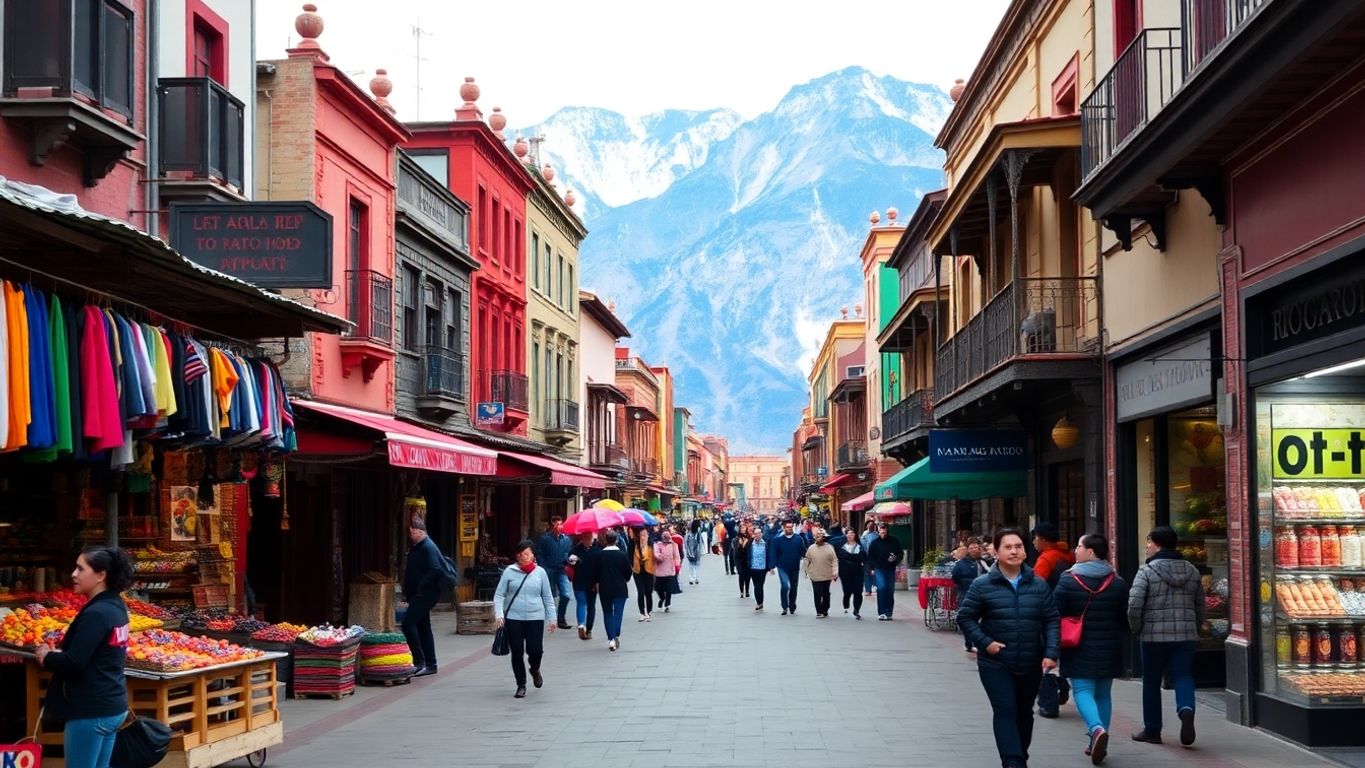 Un marché au cœur de la ville de la Paz 