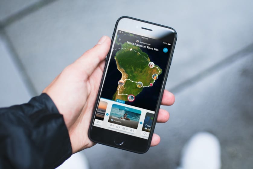 visuel de l'application polarstep