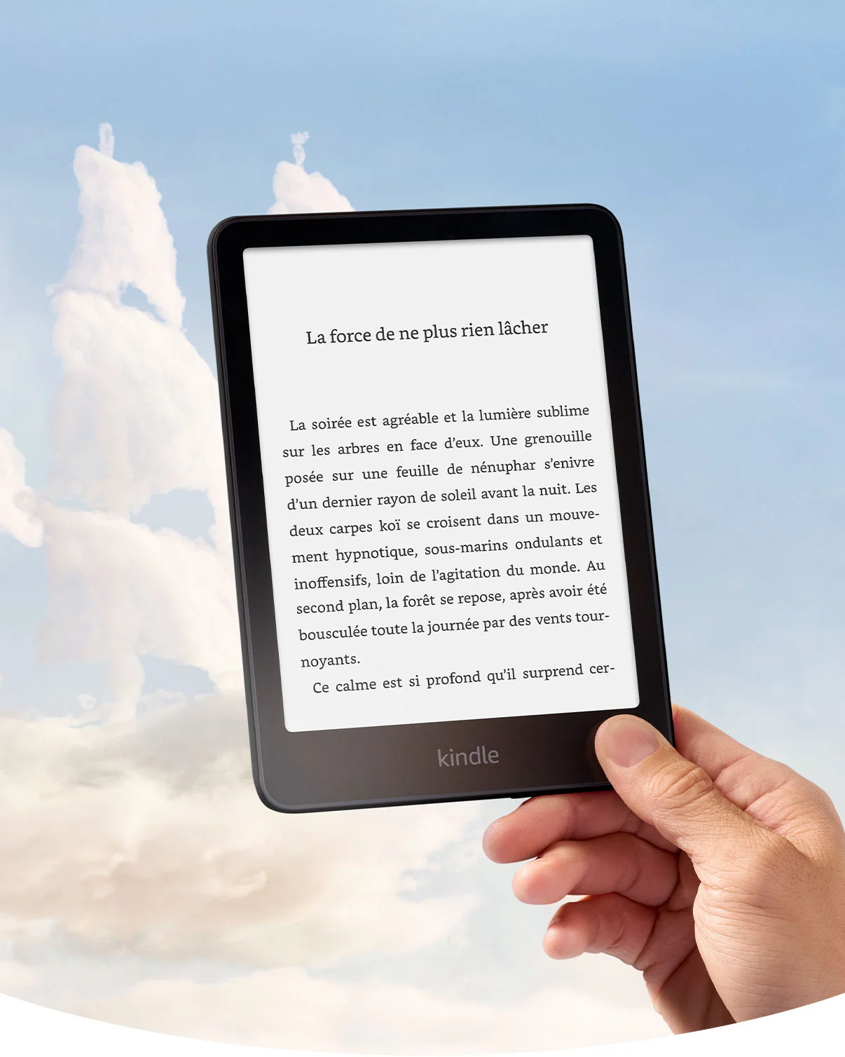 une kinde dans les nuages