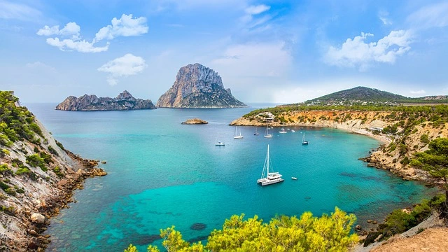 une plage de l'ile d'ibiza
