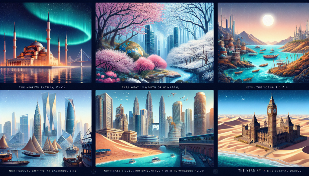 Découvrez les 5 destinations de rêve à visiter en mars 2026