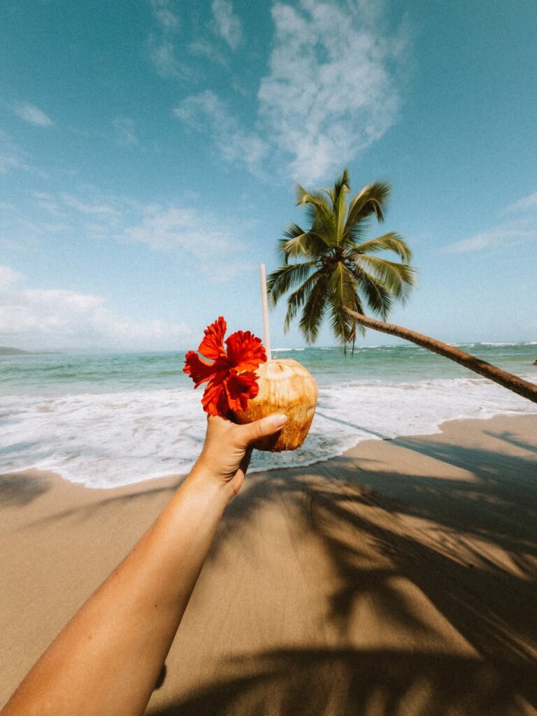 Noix de coco sur la plage