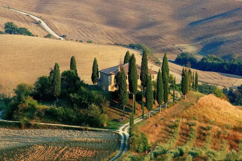 maison typique de toscane