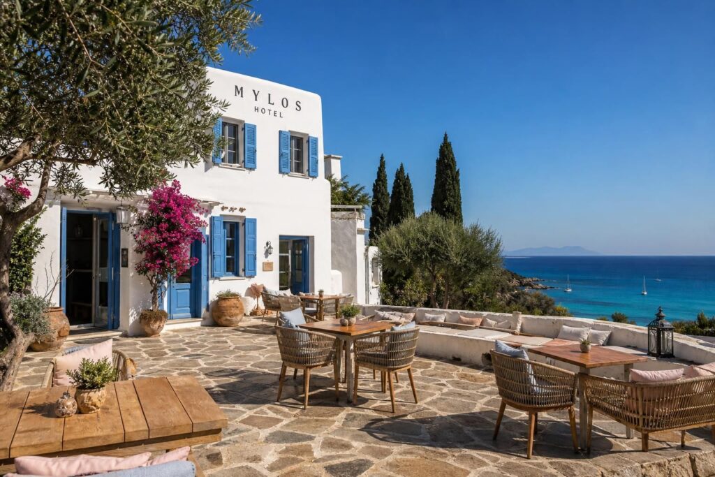 découvrez l'hôtel mylos à cargèse, une escale unique alliant le charme traditionnel corse à une atmosphère grecque authentique, pour un séjour inoubliable entre mer et montagnes.