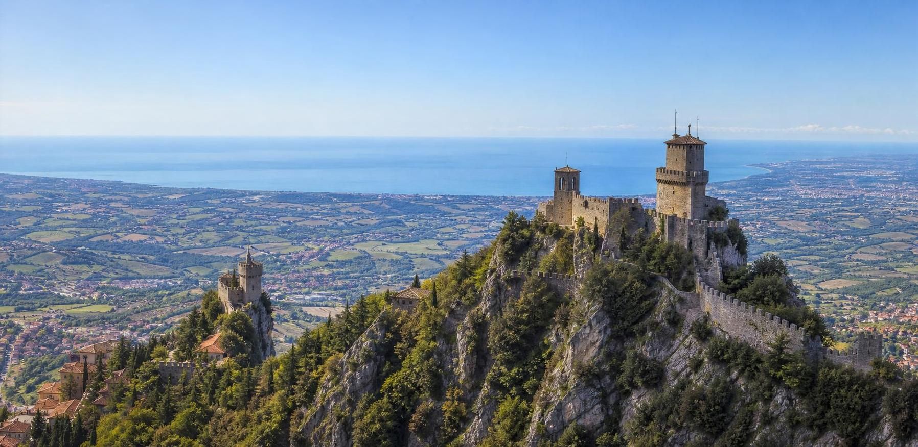découvrez saint-marin en deux jours : un voyage captivant entre les charmants rivages de l'adriatique et les emblématiques tours majestueuses du mont titan.