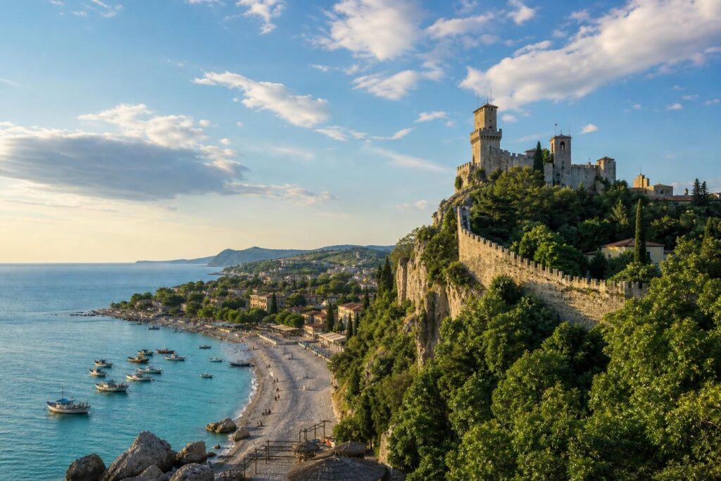 découvrez saint-marin en deux jours, entre les magnifiques rivages adriatiques et les célèbres tours perchées du mont titan pour un voyage inoubliable alliant nature et histoire.