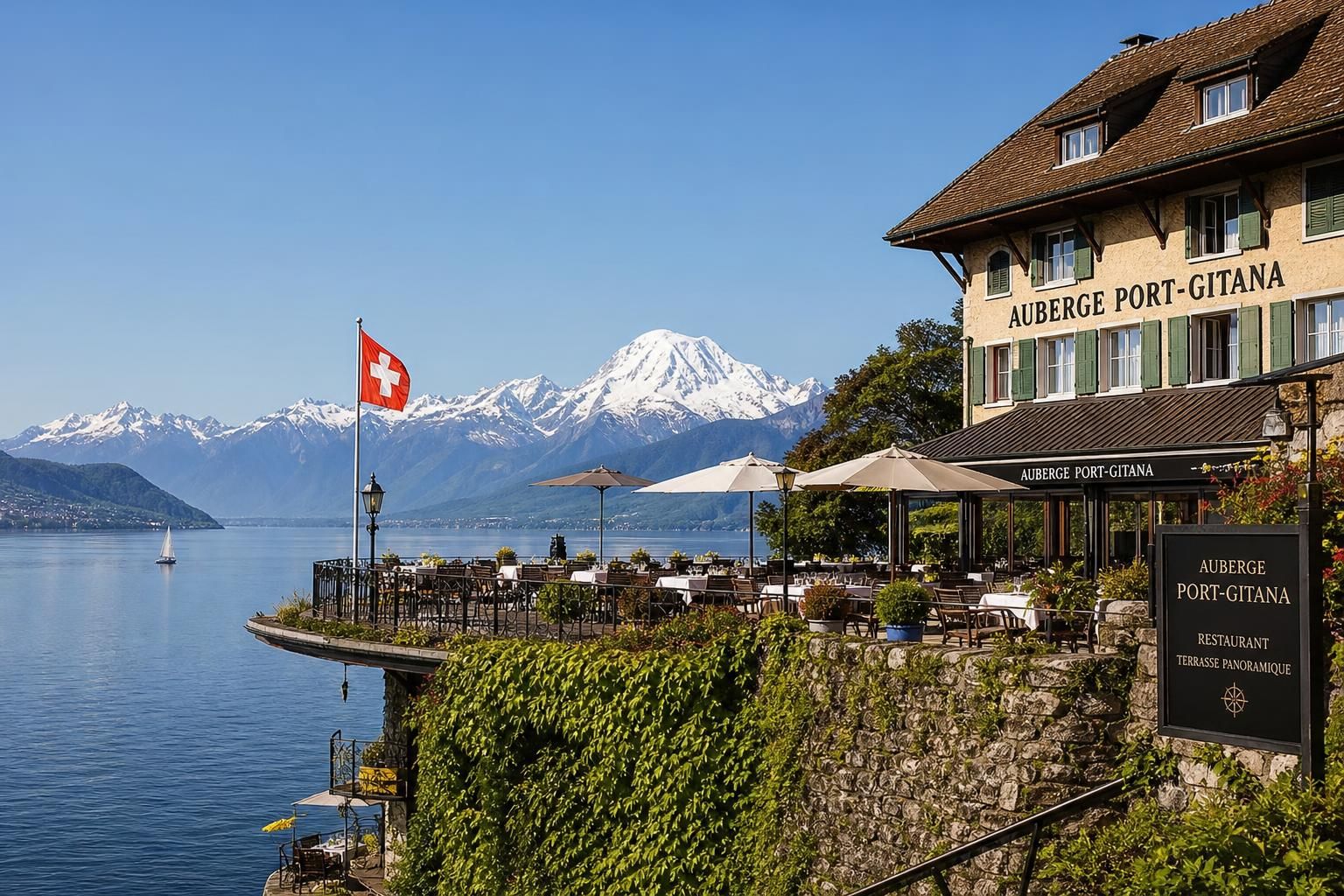 découvrez l’auberge port-gitana, une halte élégante au bord du lac léman offrant confort, charme et vue imprenable pour un séjour inoubliable.