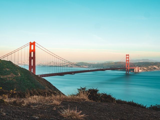 Vue sur le golden gate de san francisco