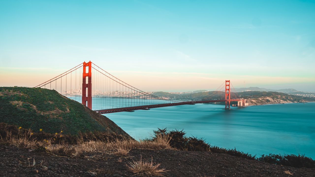 Vue sur le golden gate de san francisco