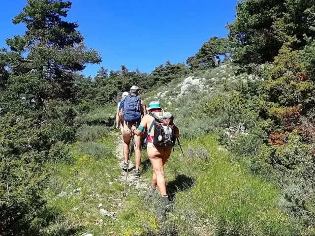 deux personnes qui font de la randonue