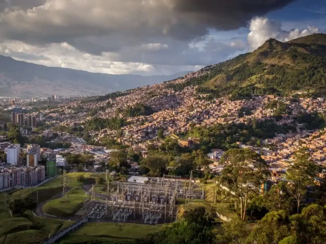 Vue sur les quartier de medellin