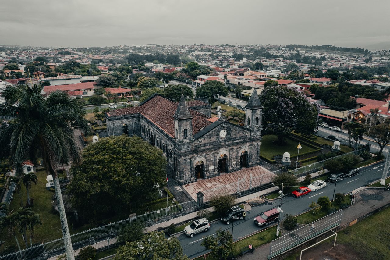 vue sur la cathédrale à SAN JOSé au costa rica