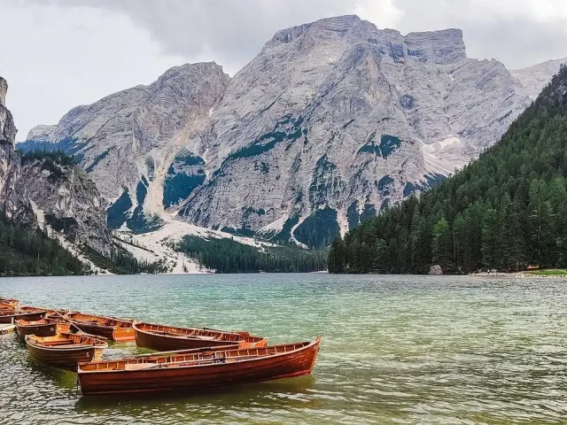 Vue sur les montagnes dans les dolomites