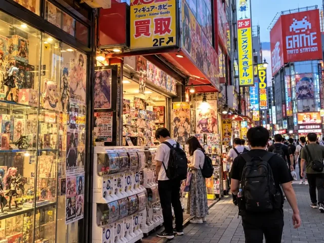magasin de figurine otaku au japon